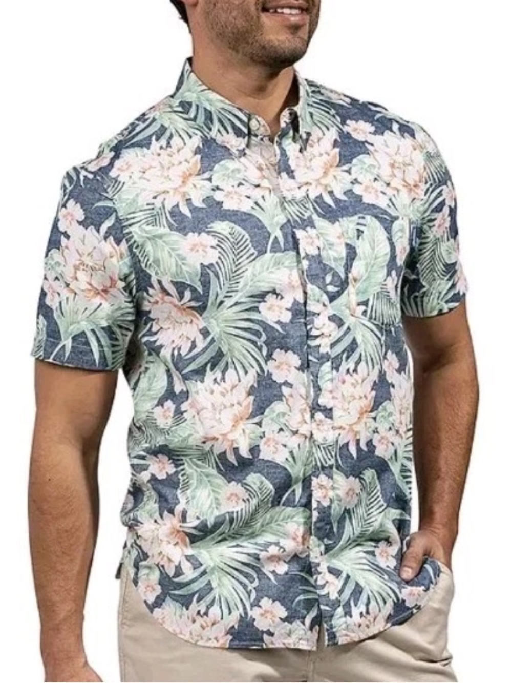 Chubbies Tropical Hawaiian Floral Resort Wear Short Sleeve Shirt Men’s